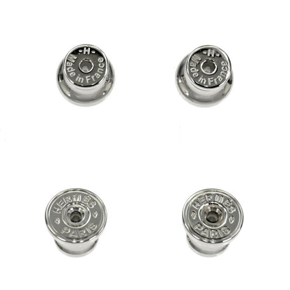 Hermes Earrings Pop Mini Pair Black Silver — view 9
