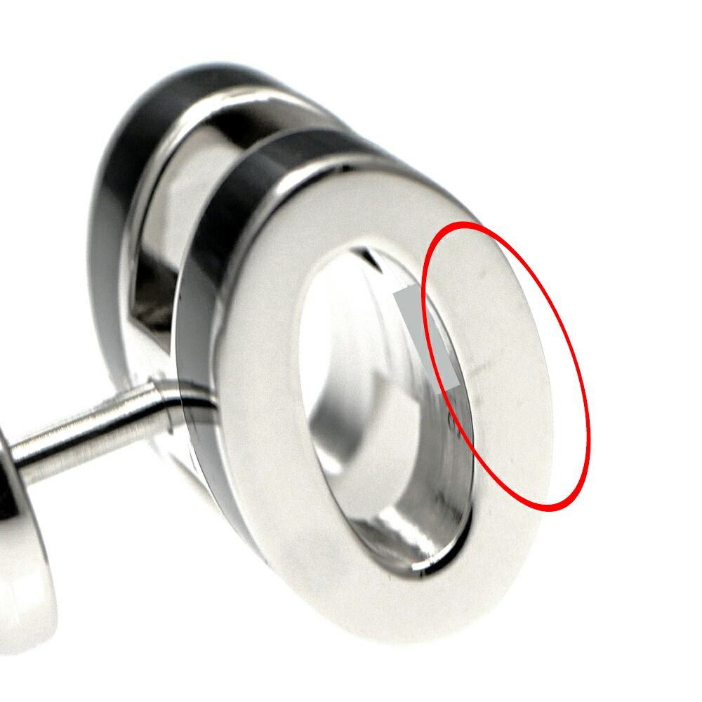 Hermes Single Earring Pop H Mini Pair Black Silver — view 8