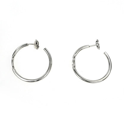 Hermes Earrings Chaine D'ancre PM Silver — view 3