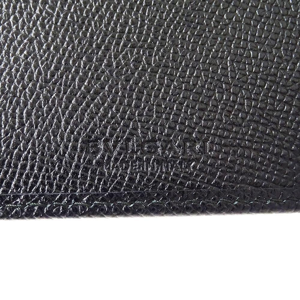 Bvlgari Wallet Men's Brand Bifold Bulgari Man Leather Black — view 5