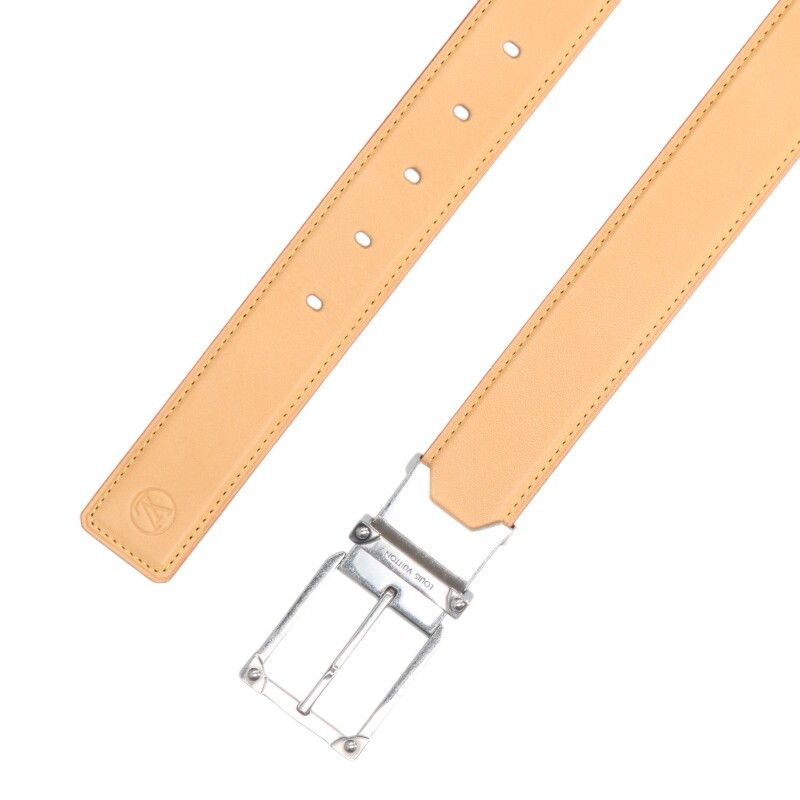 Louis Vuitton Corner Pin Trunk 35mm Leather Reversible Belt Men's 90 — view 4