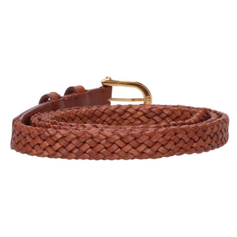 Celine Braided Mesh Leather Belt Men's 70 — view 2