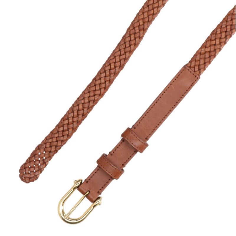Celine Braided Mesh Leather Belt Men's 70 — view 3