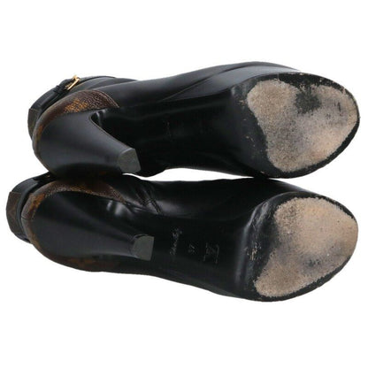 Louis Vuitton Afterglow Heels Black Brown 37 — view 3