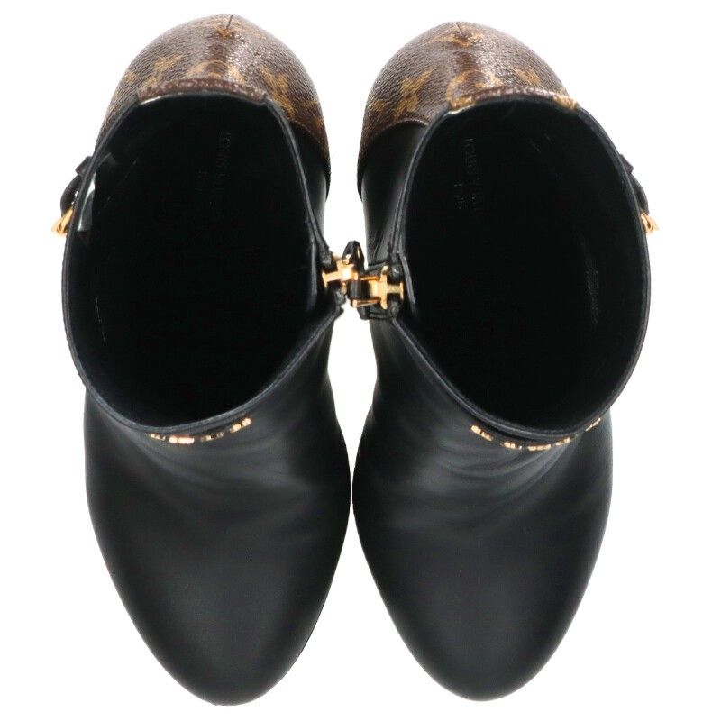 Louis Vuitton Afterglow Heels Black Brown 37 — view 4