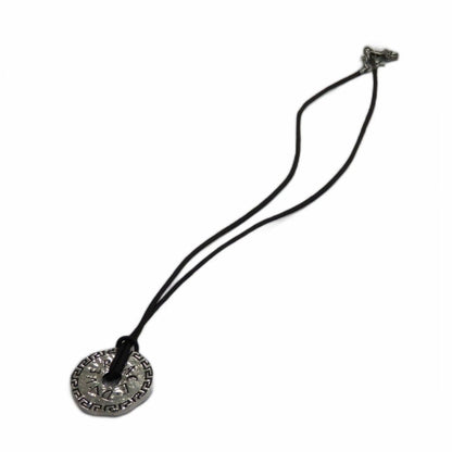 Versace Necklace Accessories Pendant Logo Round Silver Color GY18 MQ — view 3