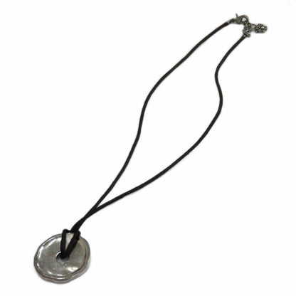 Versace Necklace Accessories Pendant Logo Round Silver Color GY18 MQ — view 4