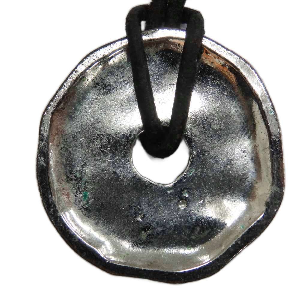 Versace Necklace Accessories Pendant Logo Round Silver Color GY18 MQ — view 2