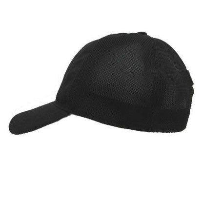 Gucci GG Pattern Nylon Mesh Cap Logo Cut Replacement Black Hat — view 4