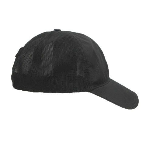 Gucci GG Pattern Nylon Mesh Cap Logo Cut Replacement Black Hat — view 3