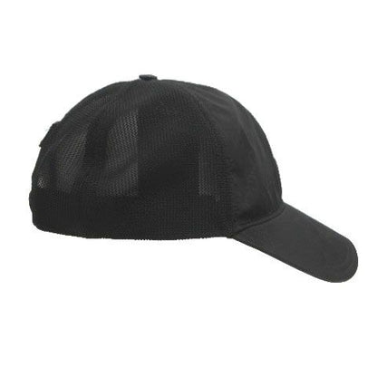 Gucci GG Pattern Nylon Mesh Cap Logo Cut Replacement Black Hat — view 3