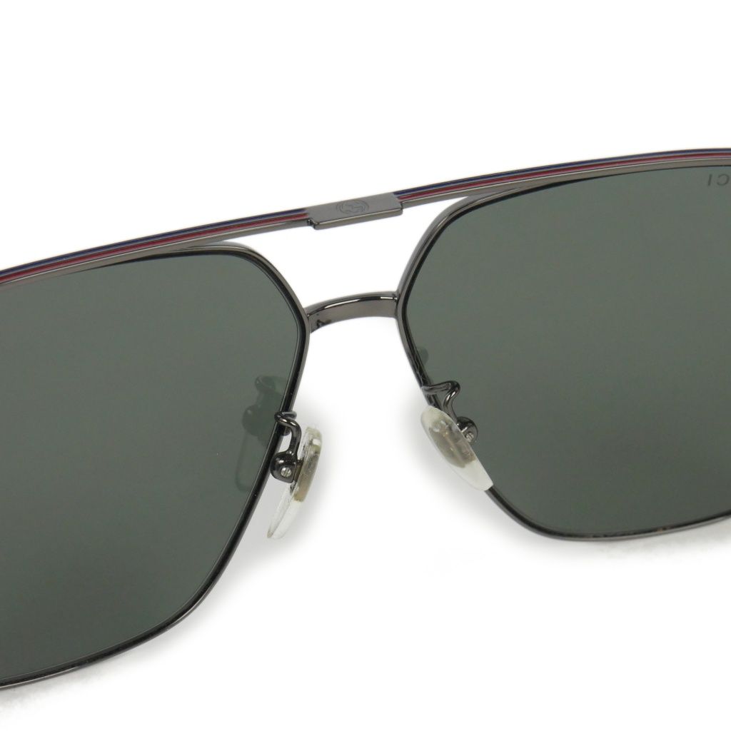 Gucci Navigator Frame Sunglasses 61 Black Eyewear — view 7