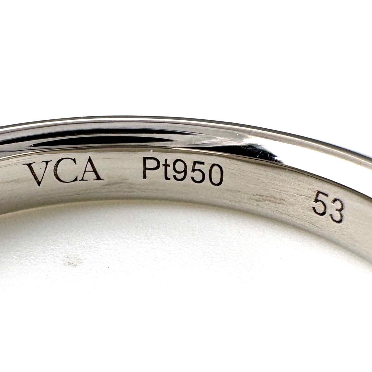 Van Cleef & Arpels Tandormon Marriage Ring Platinum Size 12.5 Pt950 Women's — view 7