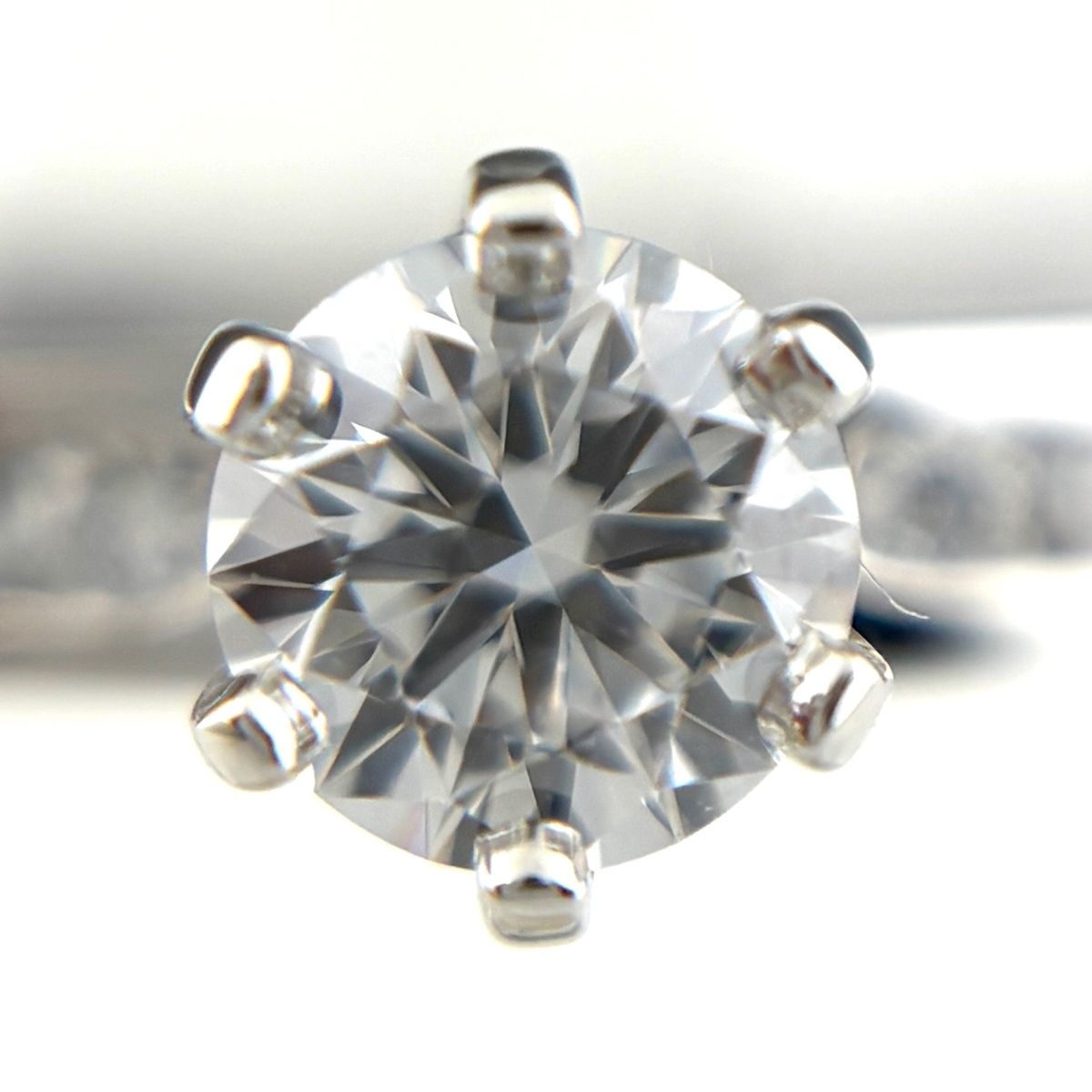 Tiffany & Co Half Circle Diamond Ring Platinum No 11 — view 2