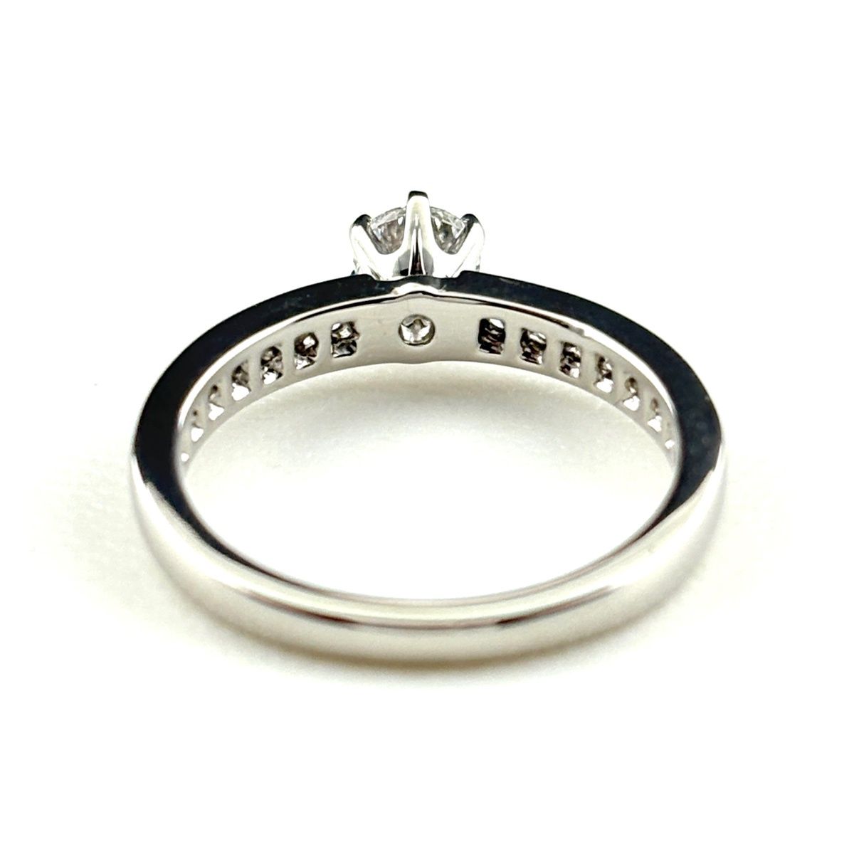Tiffany & Co Half Circle Diamond Ring Platinum No 11 — view 5