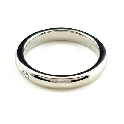 Tiffany & Co Stacking Band Ring Platinum Diamond Size — view 4