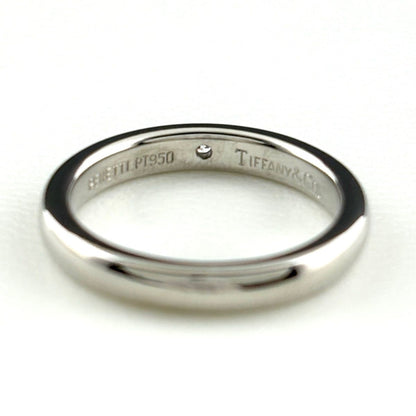 Tiffany & Co Stacking Band Ring Platinum Diamond Size — view 5