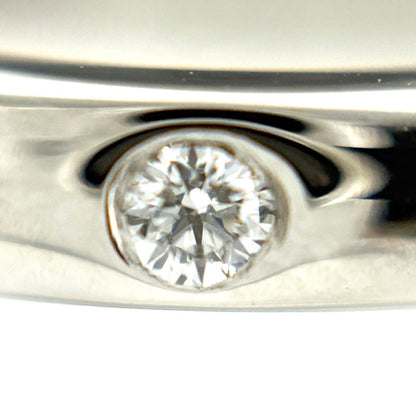 Tiffany & Co Stacking Band Ring Platinum Diamond Size — view 2