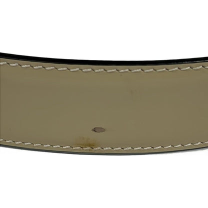 Gucci Belt Beige Silver Leather — view 5