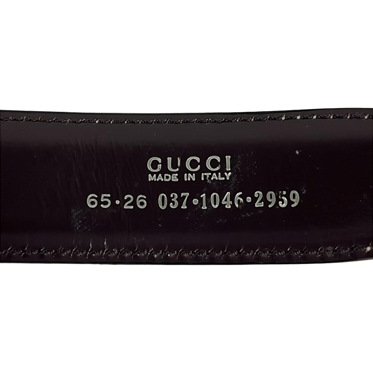 Gucci Belt Beige Silver Leather — view 4
