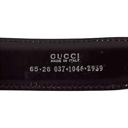Gucci Belt Beige Silver Leather — view 4