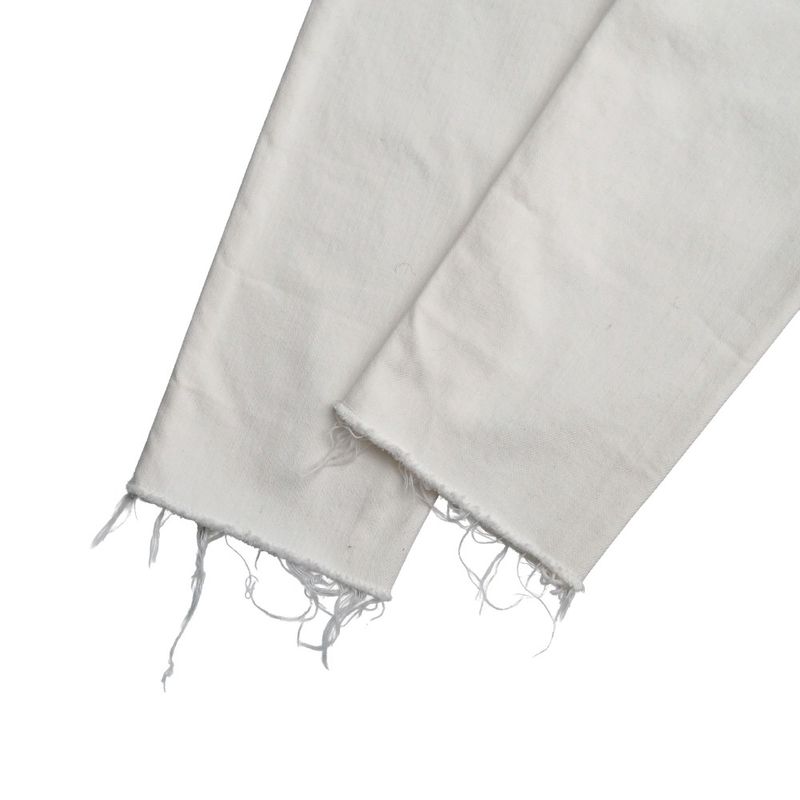 Saint Laurent Paris Denim Pants 24 Cut Off Distressed Tapered