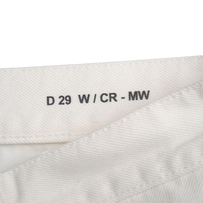 Saint Laurent Paris Denim Pants 24 Cut Off Distressed Tapered