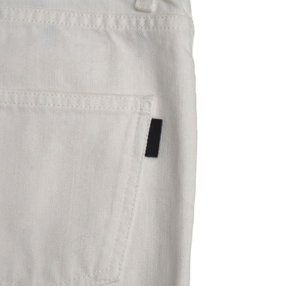 Saint Laurent Paris Denim Pants 24 Cut Off Distressed Tapered