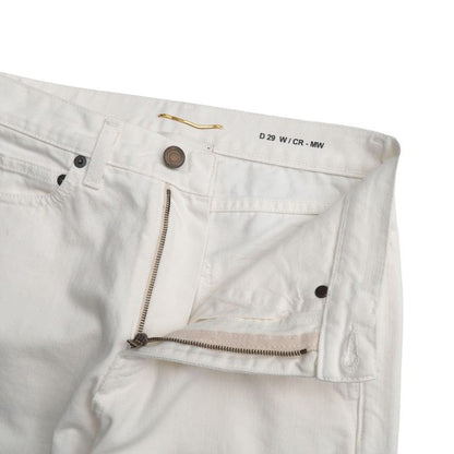 Saint Laurent Paris Denim Pants 24 Cut Off Distressed Tapered