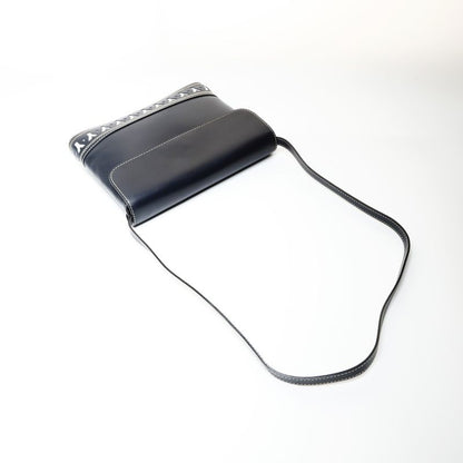 Saint Laurent Yves Shoulder Bag YSL Cut Logo Leather
