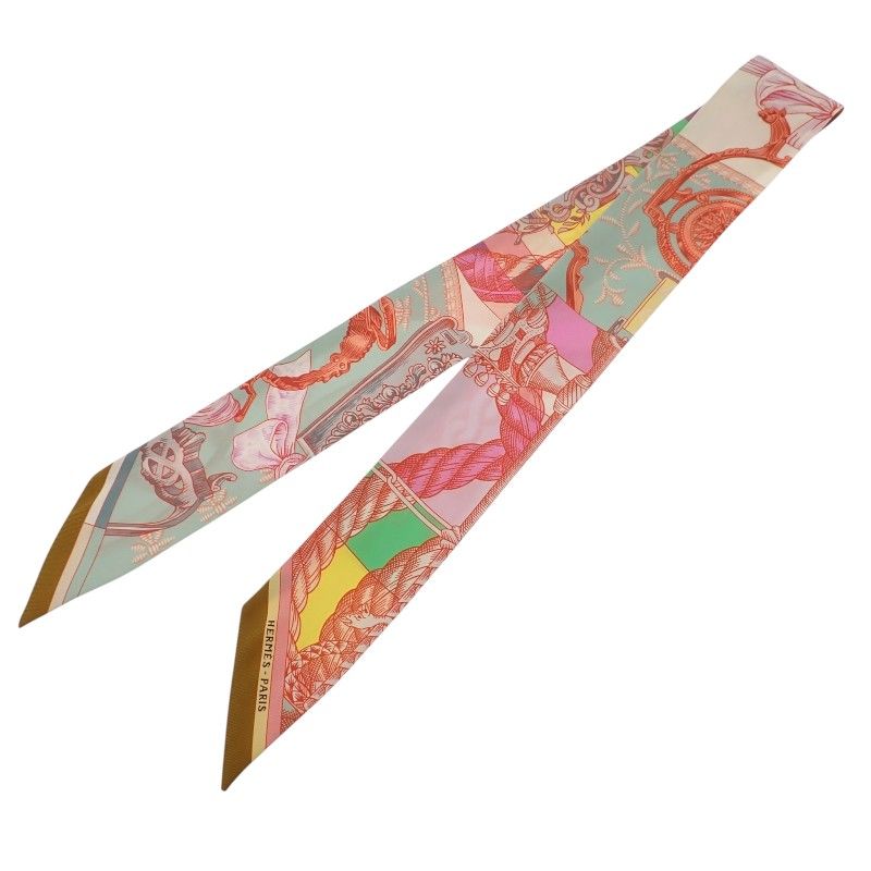 Hermes Cavalleria D Etriers Knight's Armor Scarf Silk Multi — view 2