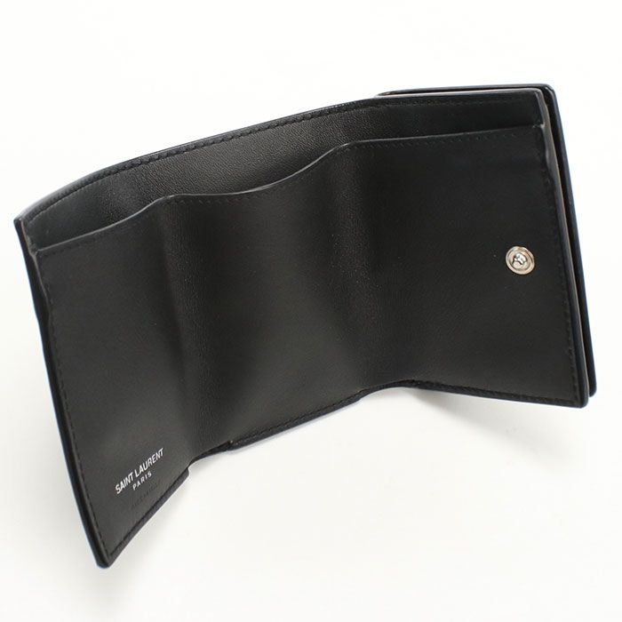 Saint Laurent Trifold Wallet Patent Leather — view 3