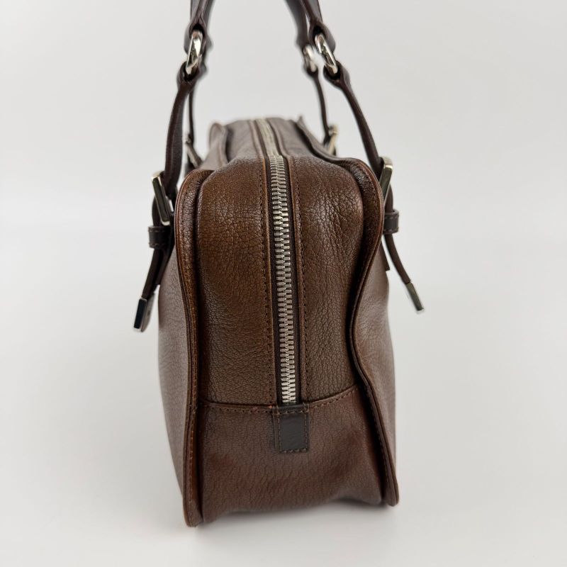 Loewe Anagram Handbag Brown Leather Vintage