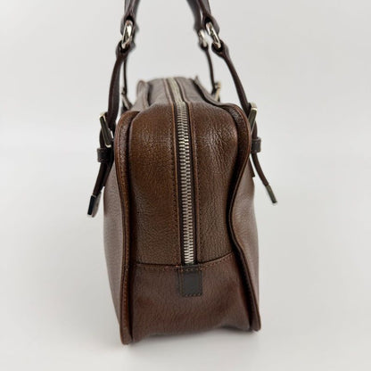 Loewe Anagram Handbag Brown Leather Vintage