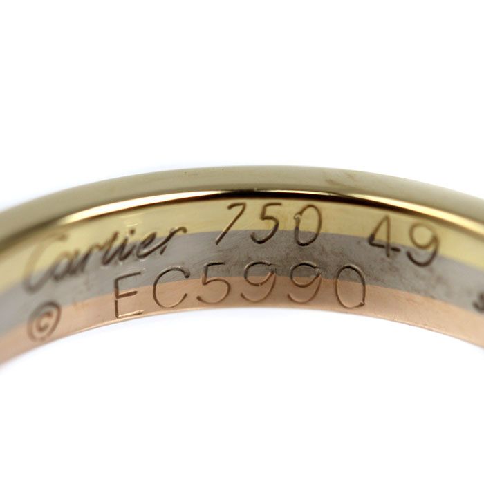 Cartier 18K Yellow Gold PG WG Vendome Ring 49 — view 6