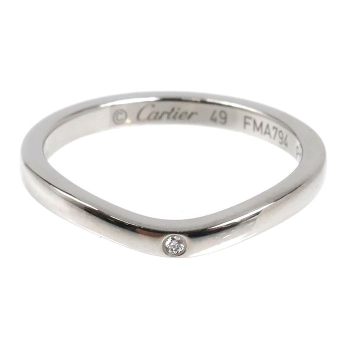 Cartier Ballerina Curve Wedding Diamond Ring — view 4