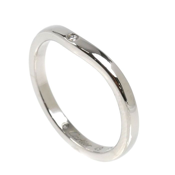 Cartier Ballerina Curve Wedding Diamond Ring — view 2