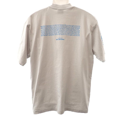 Balenciaga Wfp Logo T-Shirt XS Short Sleeve Cotton Gray — view 2