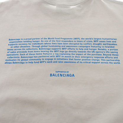 Balenciaga Wfp Logo T-Shirt XS Short Sleeve Cotton Gray — view 5