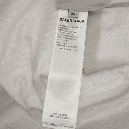 Balenciaga Wfp Logo T-Shirt XS Short Sleeve Cotton Gray — view 7