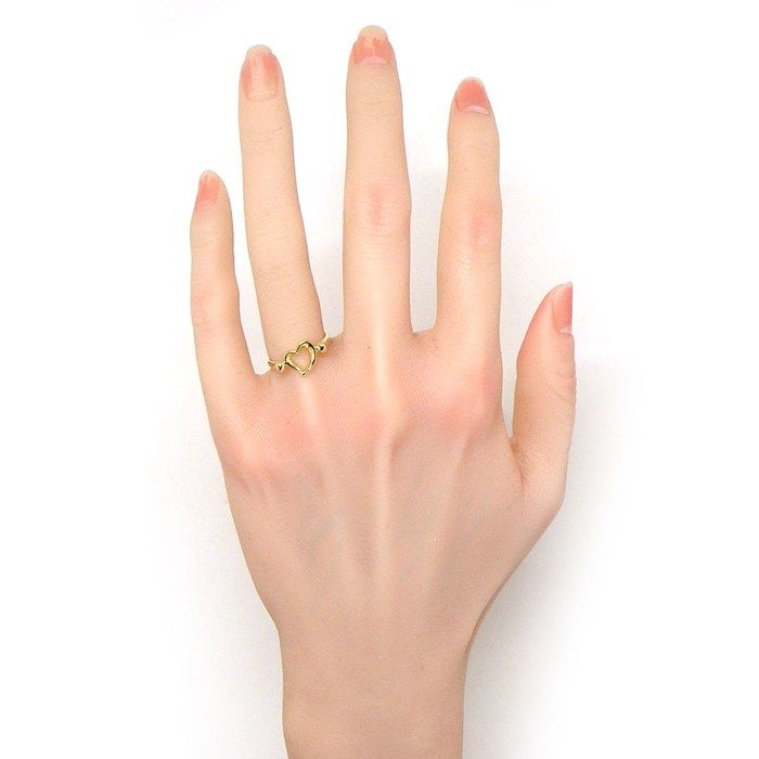 Tiffany & Co Ring Open Heart 18K Yellow Gold — view 5