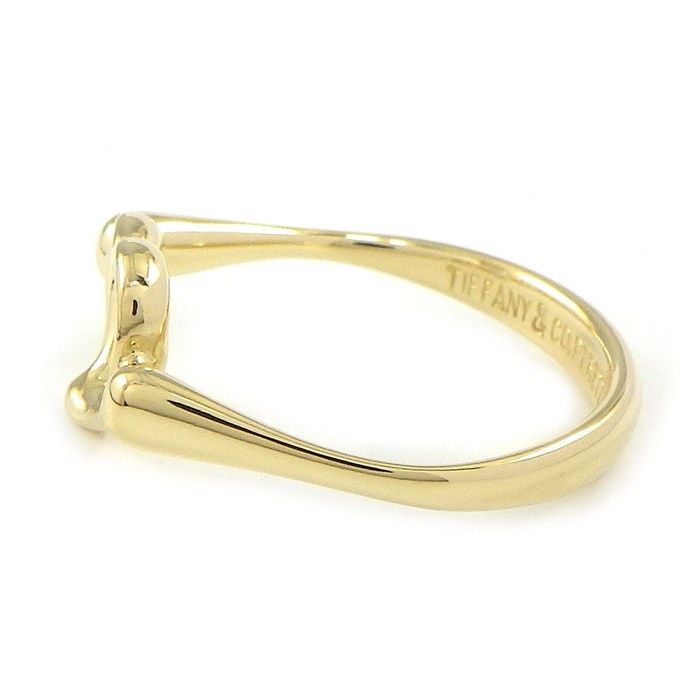 Tiffany & Co Ring Open Heart Diamond 18K Yellow Gold — view 2
