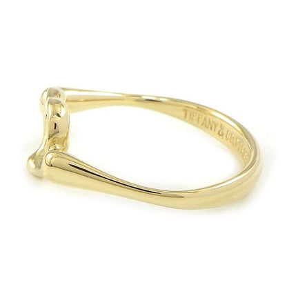 Tiffany & Co Ring Open Heart Diamond 18K Yellow Gold — view 2