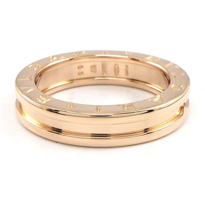 Bvlgari Ring B-zero One XS Band Logo 18K Pink Gold — view 2