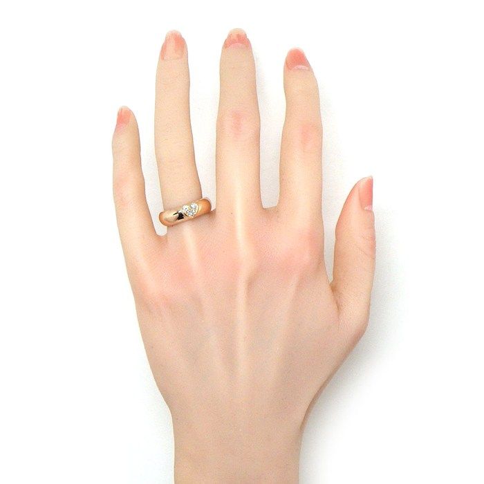 Tiffany & Co Ring Friendship Heart Point Diamond 18K Pink Gold — view 6
