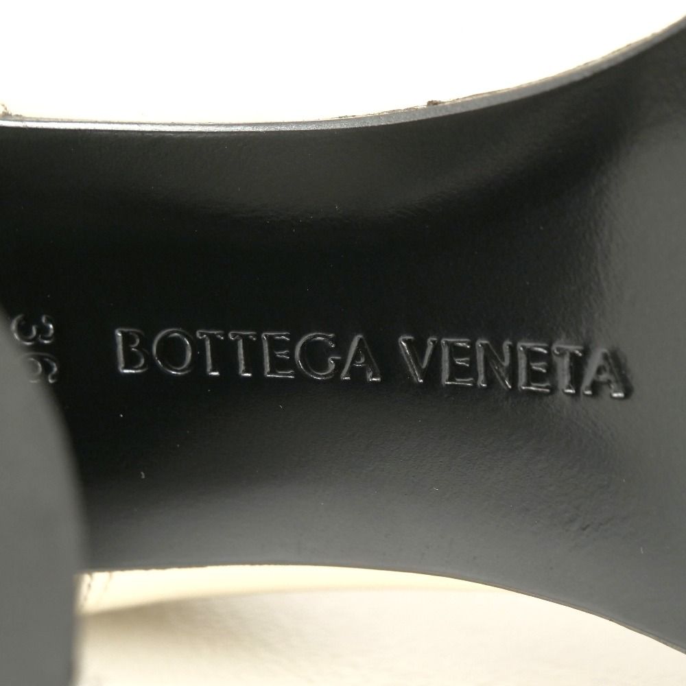 Bottega Veneta Boots Side Gore Chelsea High Heel Cream Black 36 — view 6