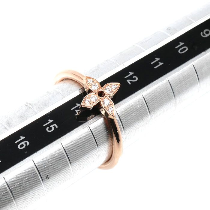 Louis Vuitton 18K Pink Gold Idyll Blossom Ring Diamond — view 6