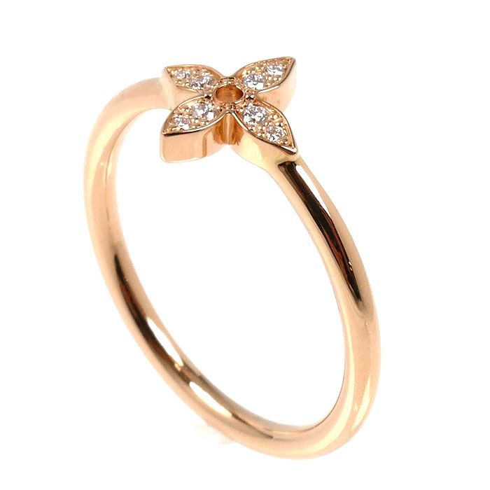 Louis Vuitton 18K Pink Gold Idyll Blossom Ring Diamond — view 2
