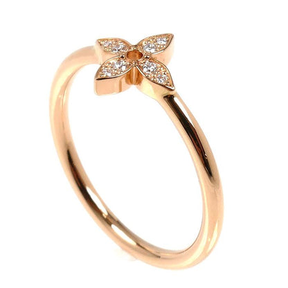 Louis Vuitton 18K Pink Gold Idyll Blossom Ring Diamond — view 2