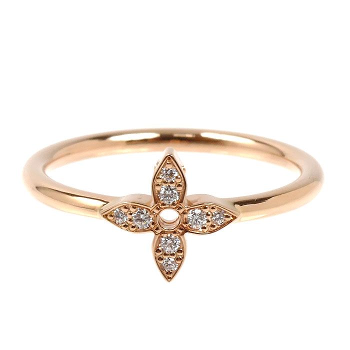 Louis Vuitton 18K Pink Gold Idyll Blossom Ring Diamond — view 4